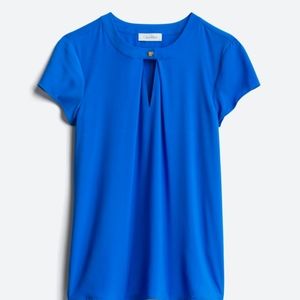 Blue Calvin Klein Silky Dress Top